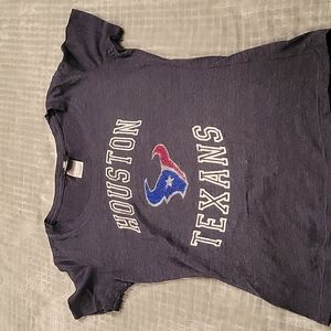 Houston Texans Tshirt Size Small womens Heathered Blue color
